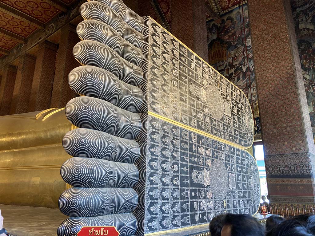 Reclining Buddha Statue’s Feet
