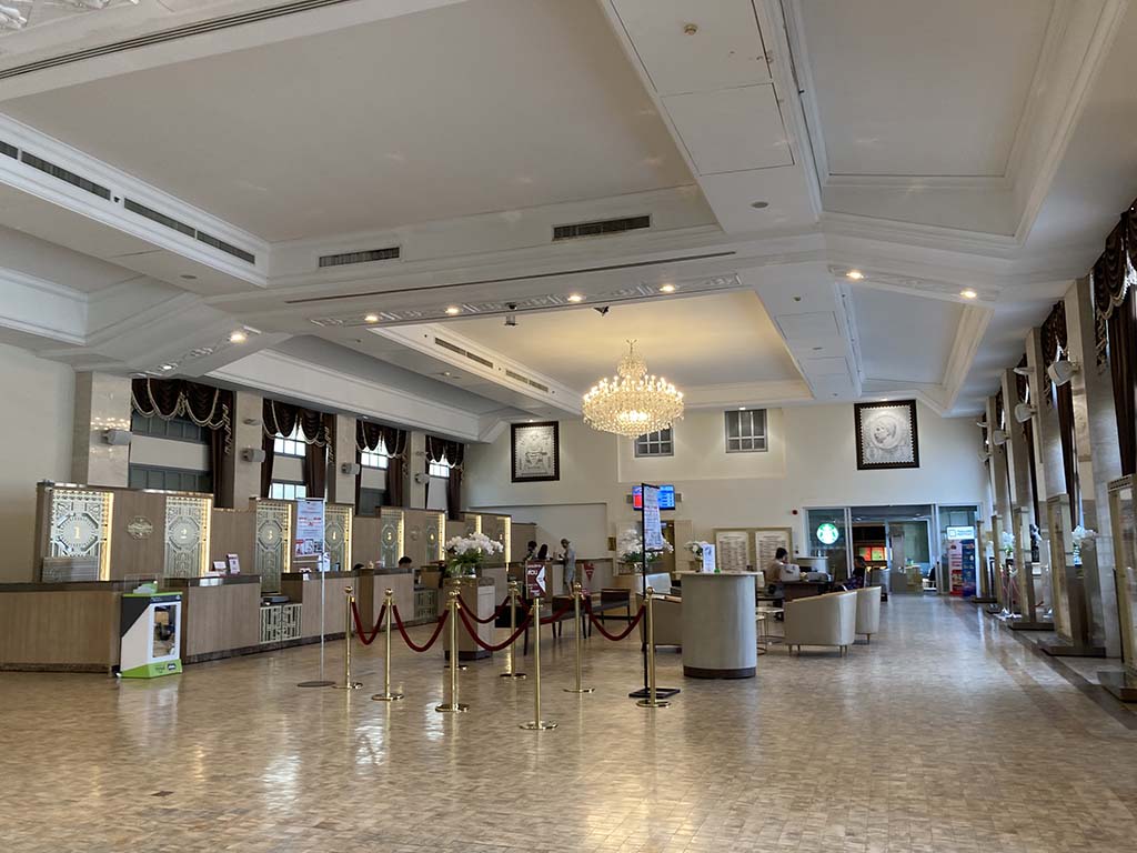Lavish postal office inside the building