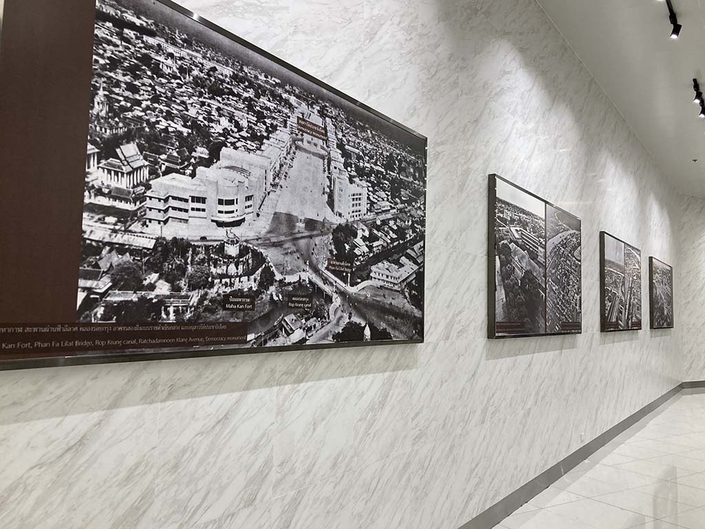 Display of historical photos of Bangkok