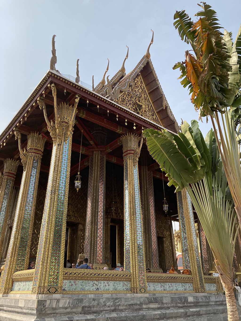 Entrance of the ubosot where the Emerald Buddha is inside