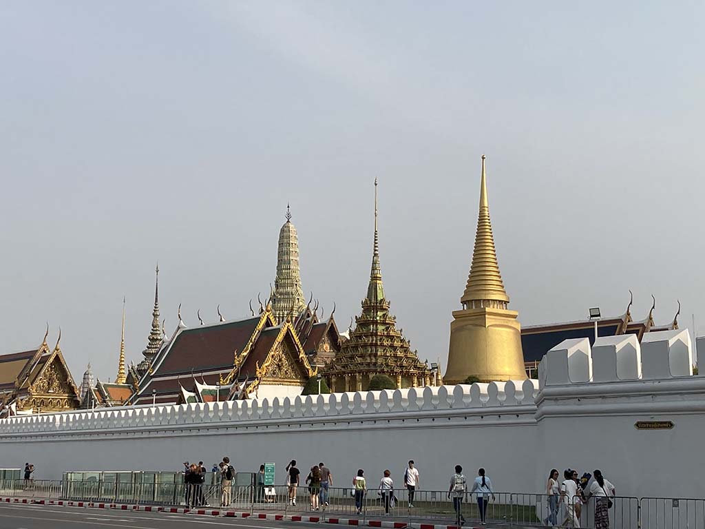 The Temple of The Emerald Buddha inside the Grand Palace.