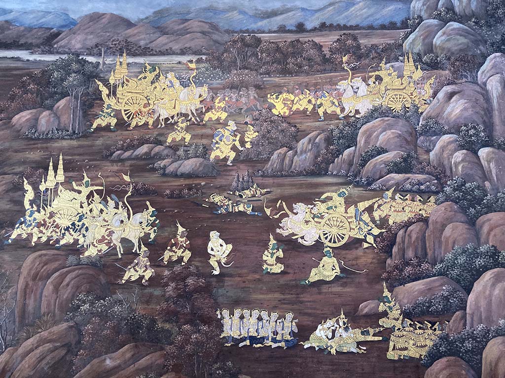 The death of Ravana scene