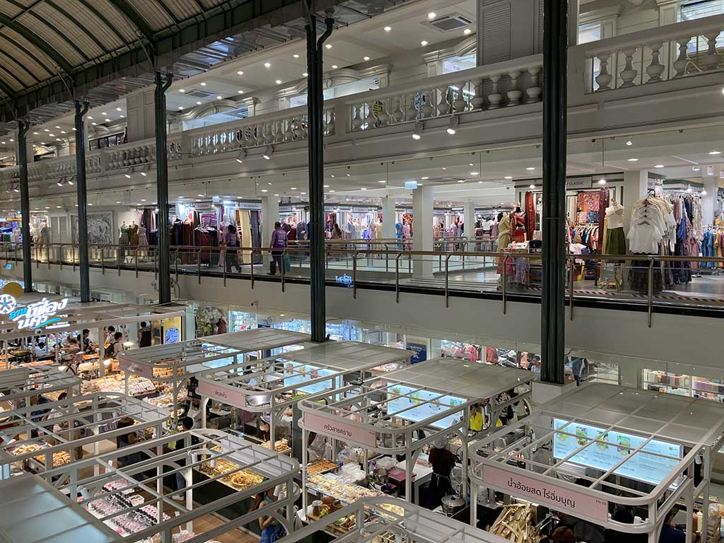 Thai silk zone on the 2nd floor