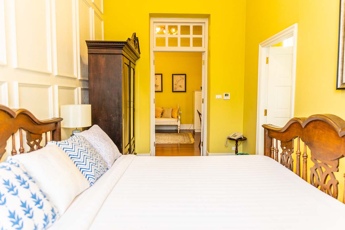 Deluxe room with living area at Baan2459 Heritage House.