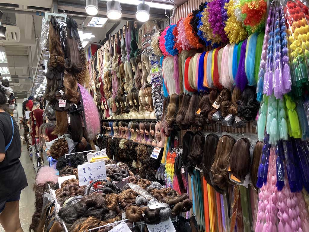 Wigs and hair accessories shop