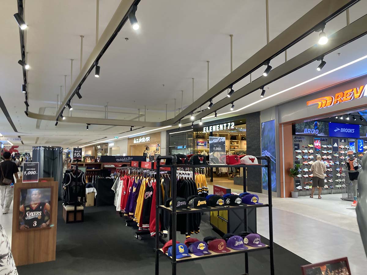 Apparels on the 2nd floor.