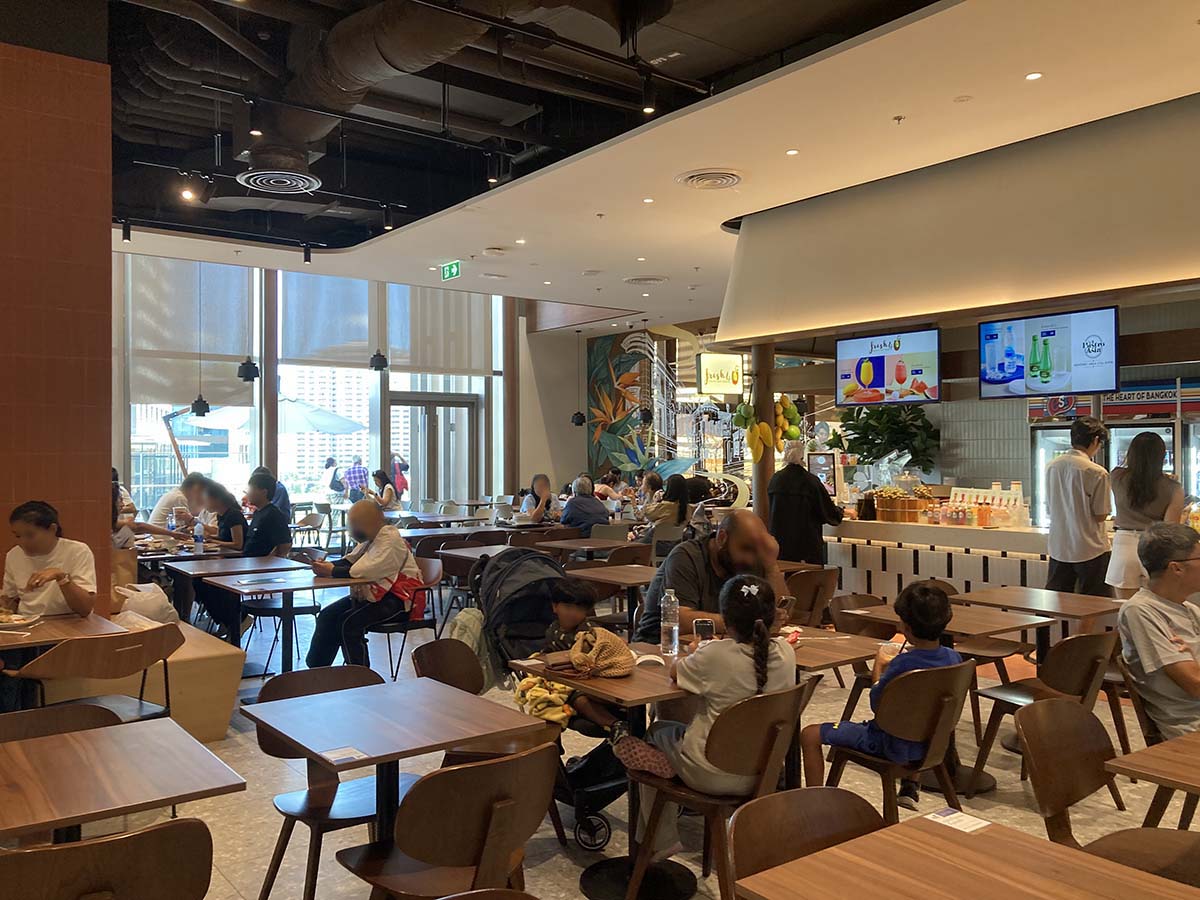 Dining hall of The Food Street zone.