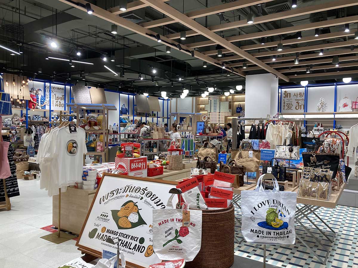One of the souvenir sections in the area.