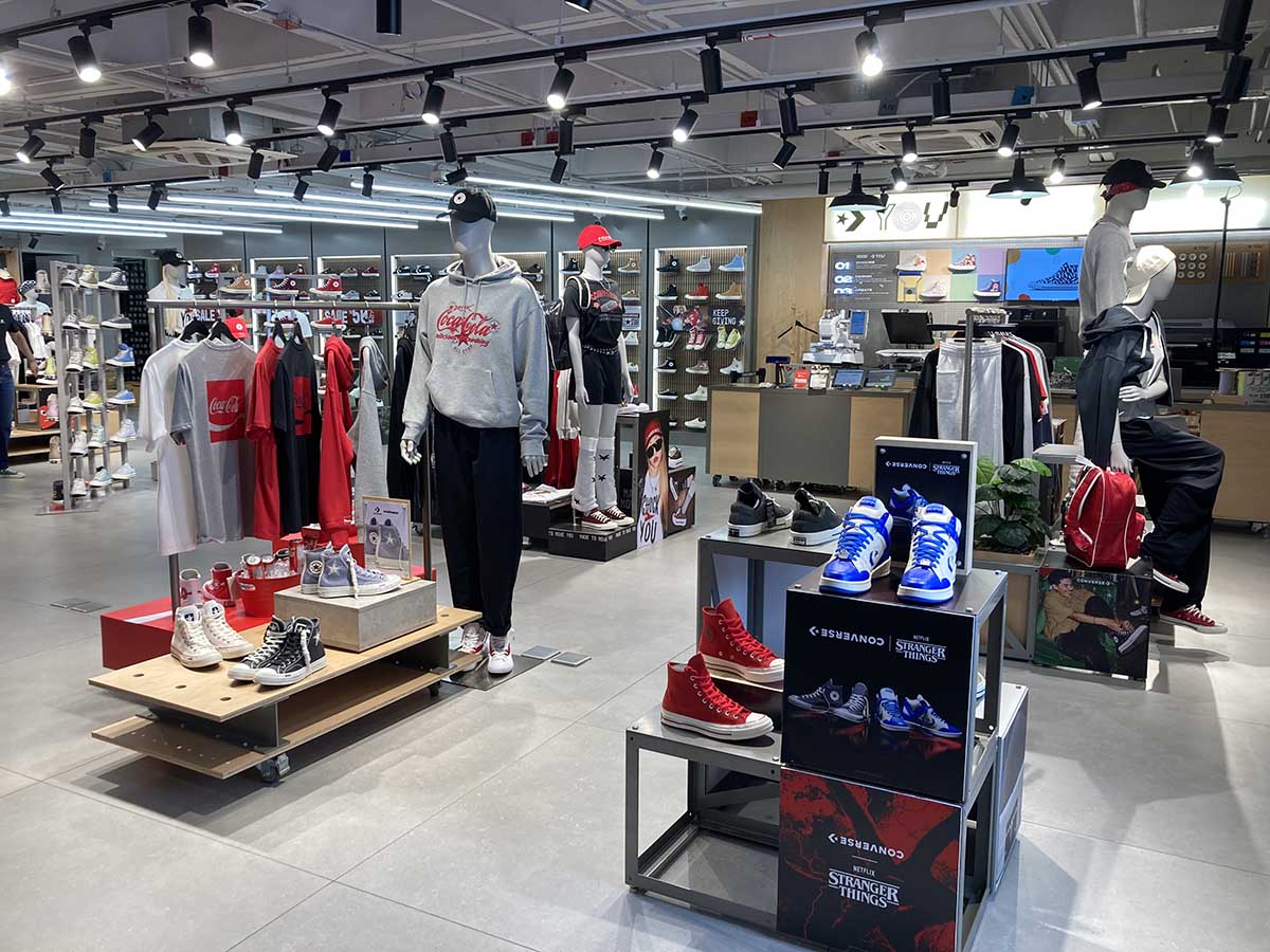 Converse store on M floor of Siam Center.