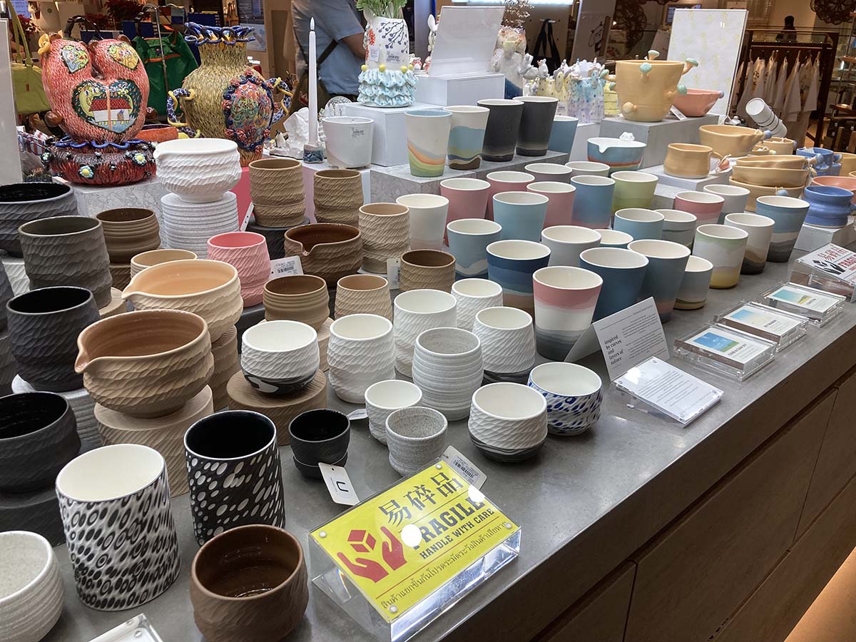 Designed ceramics at O.D.S, Siam Discovery.