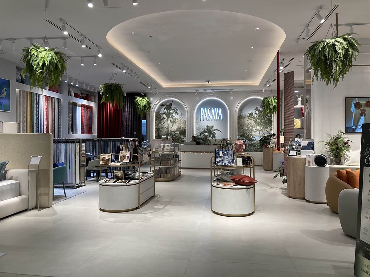 Pasaya shop, local high-end fabrics brand known for its luxury bed sheets, pillow covers and duvet covers.