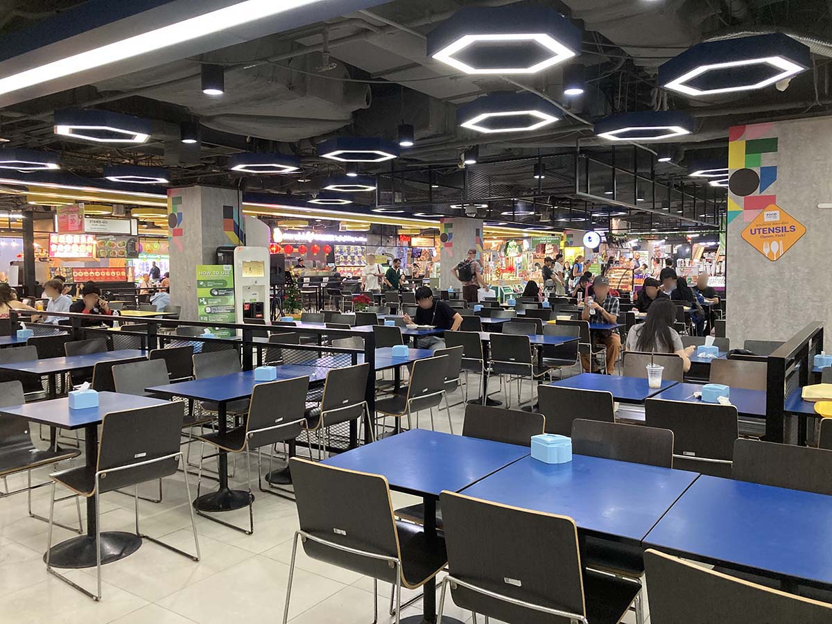 Vibe of the food court at MBK Center.