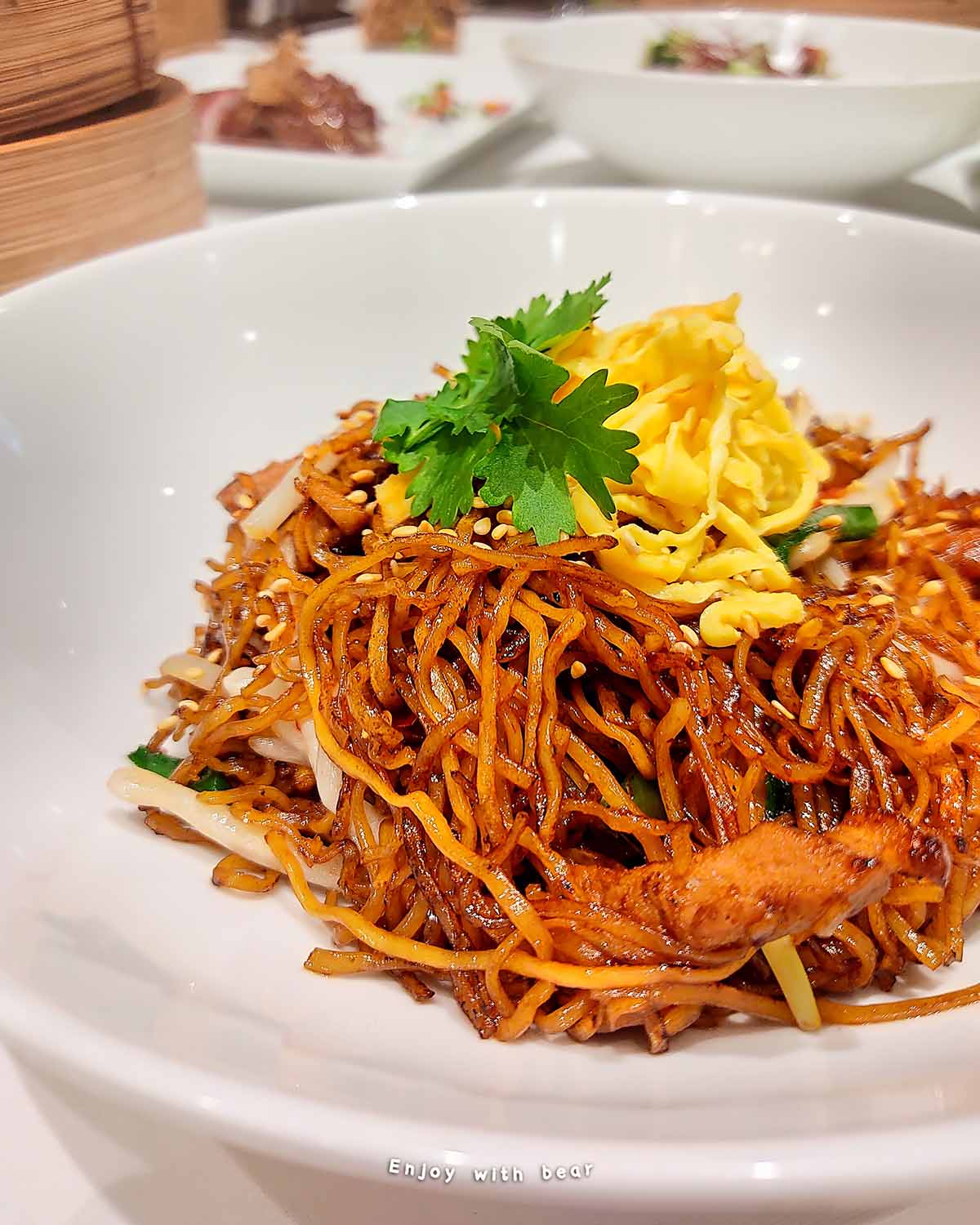 DanDan E-fu noodles with roasted duck