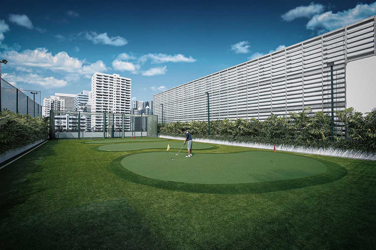 Mini golf court, the only hotel in the Asok area that has this kind of facility.