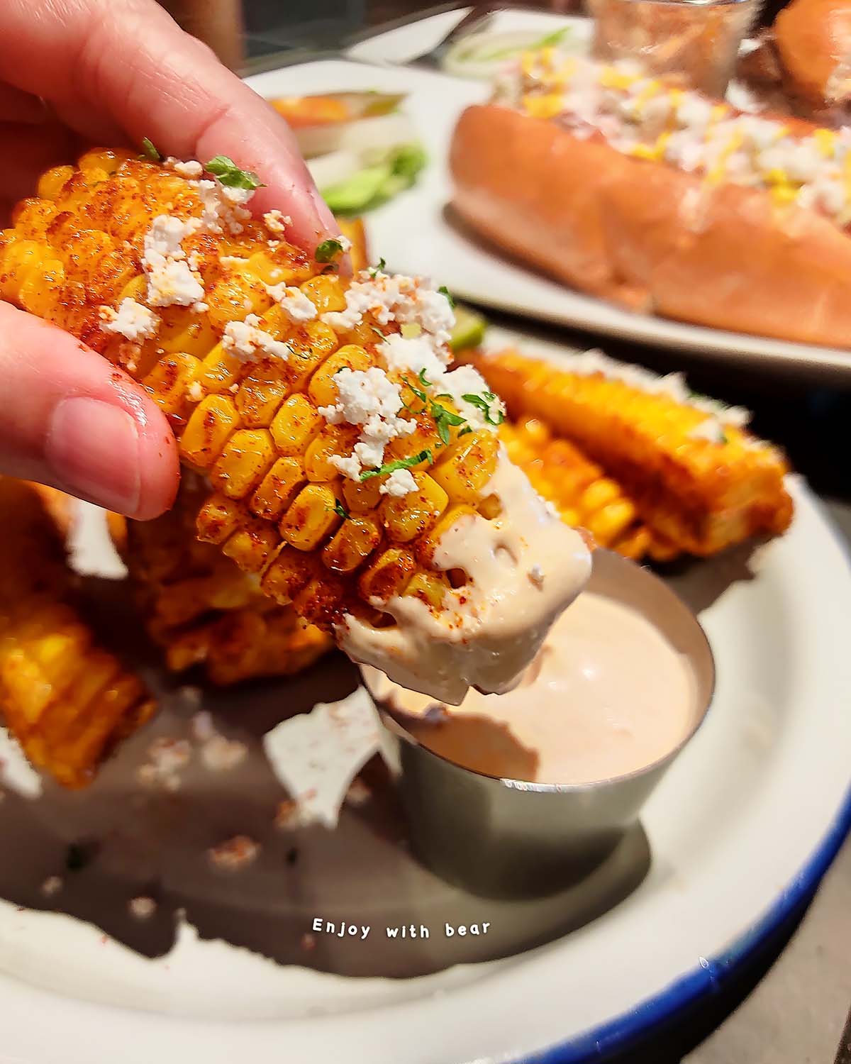 CORN RIBS with Chipotle Sauce