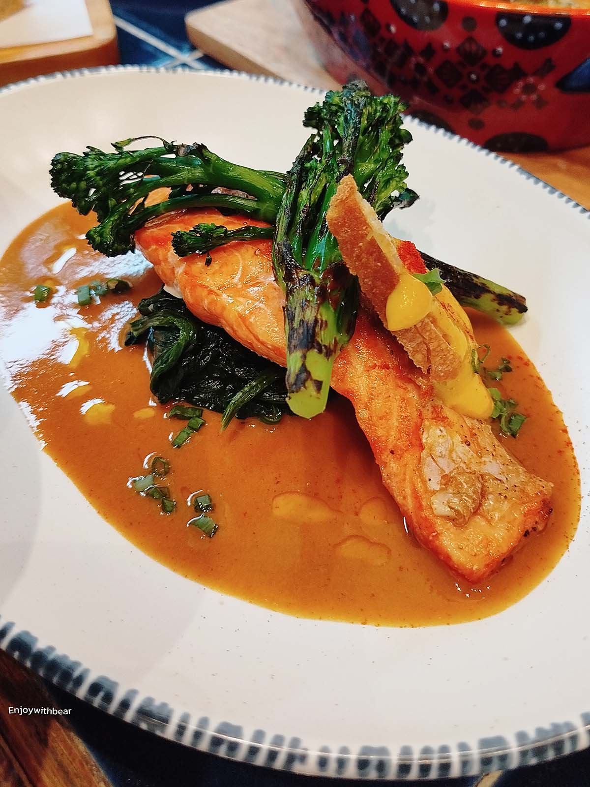 Salmon with Bouillabaisse Sauce