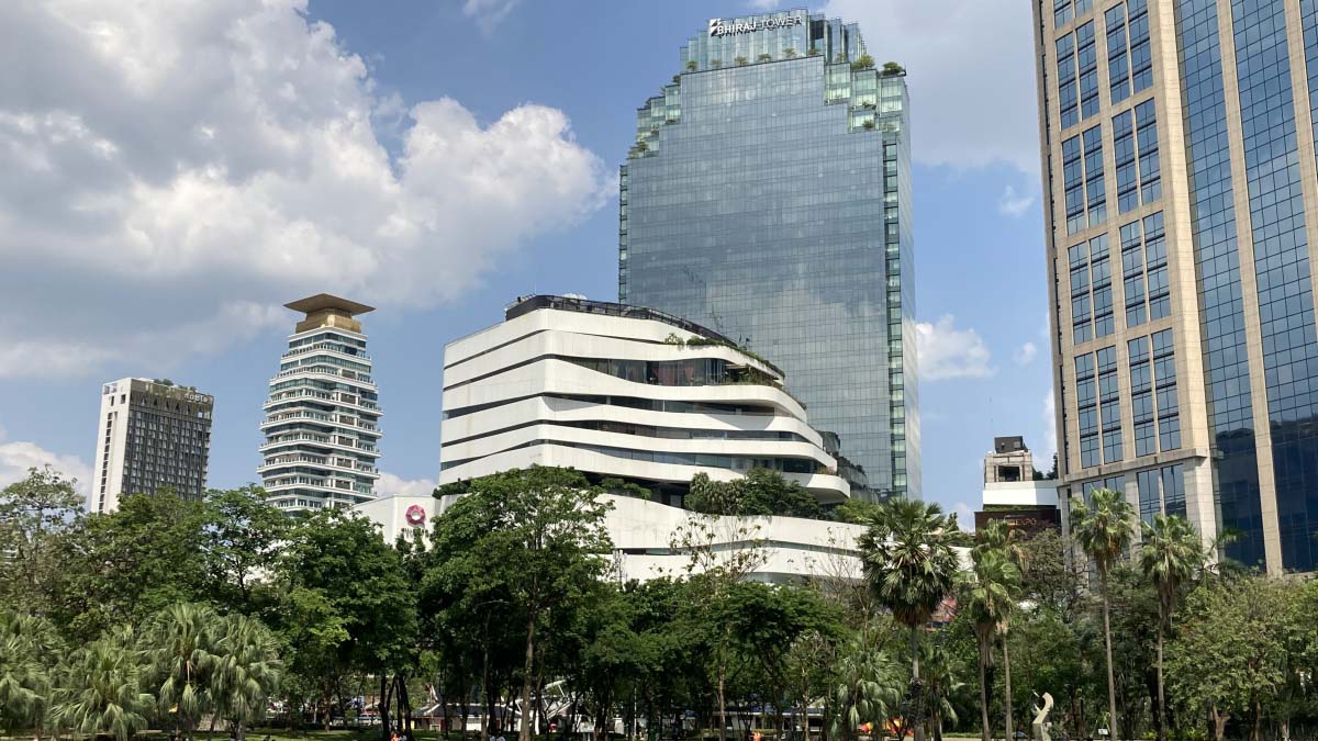 EmQuartier from Benchasiri Park.
