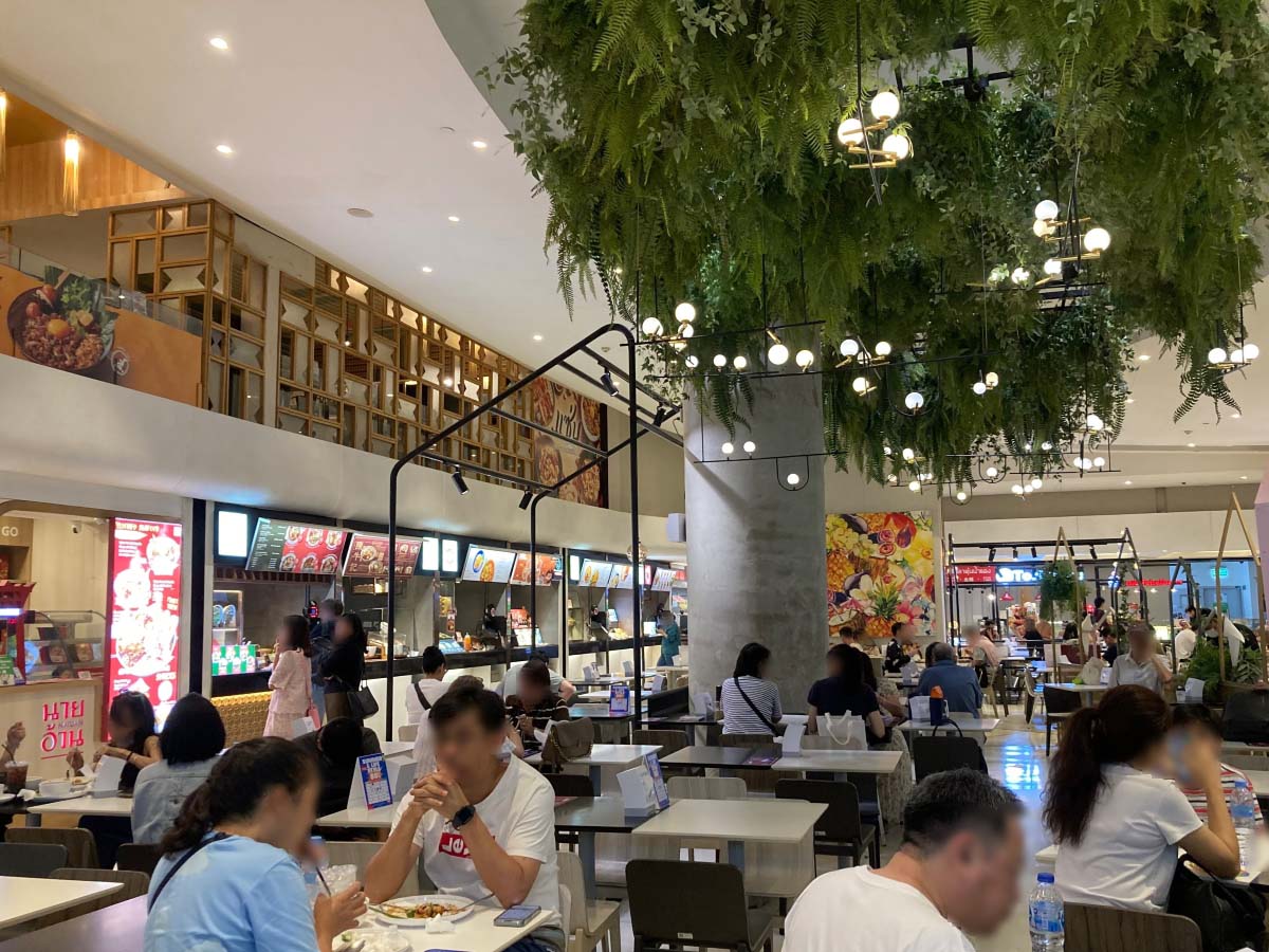 Food court at B floor (basement), Waterfall Quartier, EmQuartier.