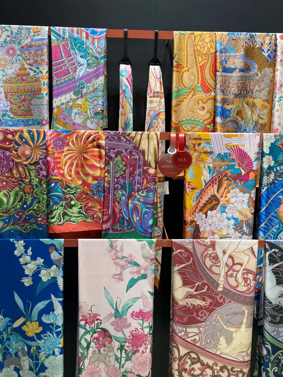 Silk products of Jim Thompson.