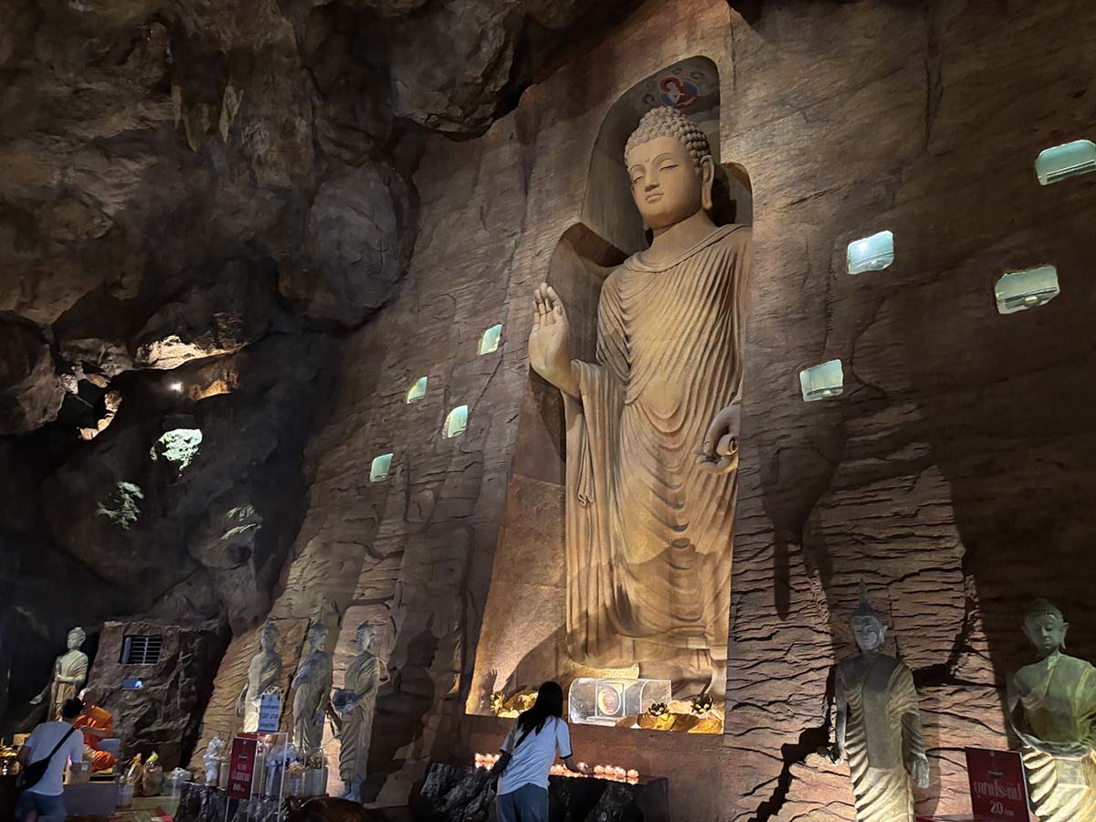 Inside Bamiyanguha cave.