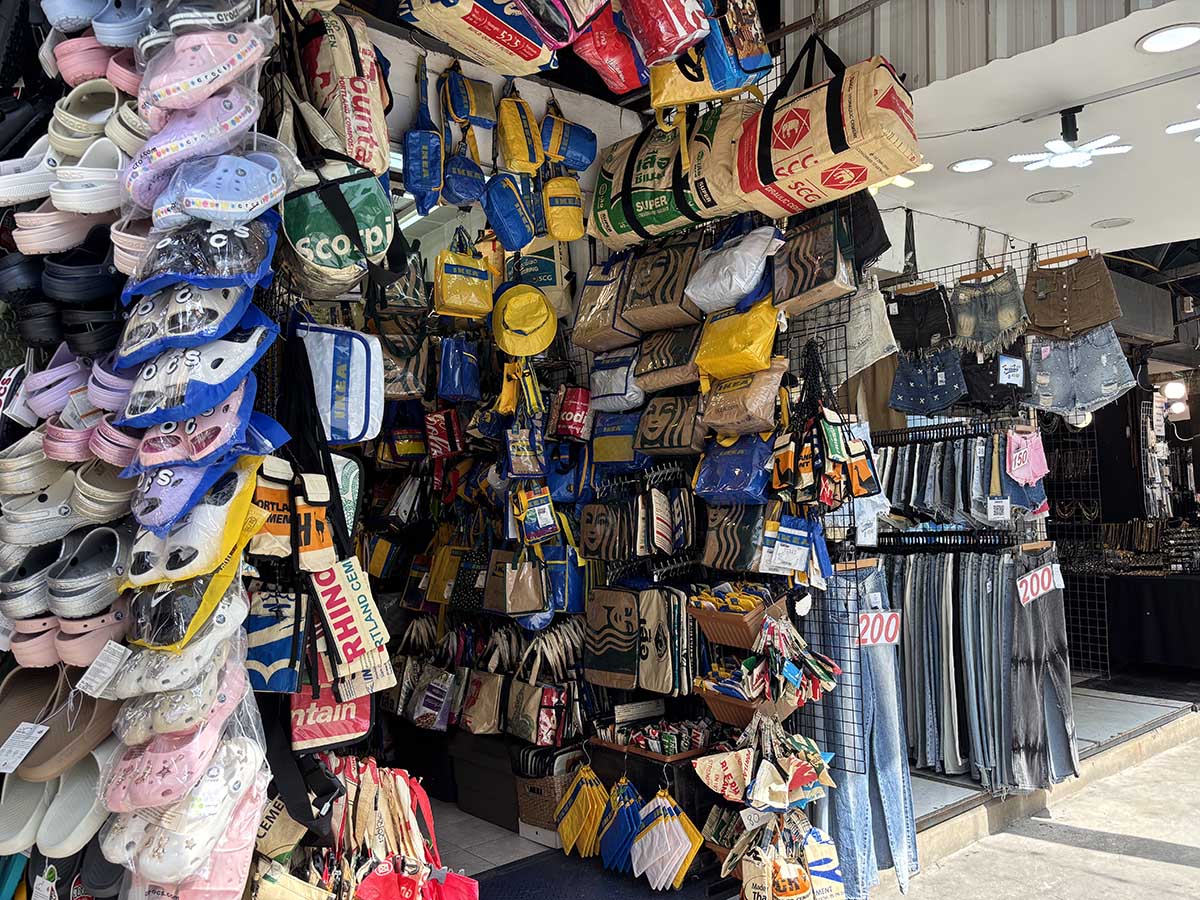 A very creative bag shop.
